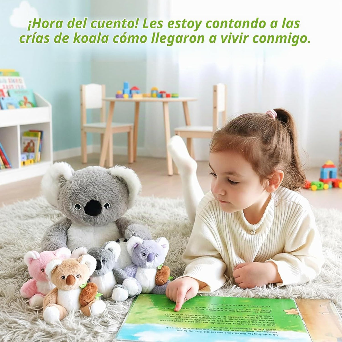 OUOZZZ Koala - Animal de peluche con bebés en el interior, juguete...