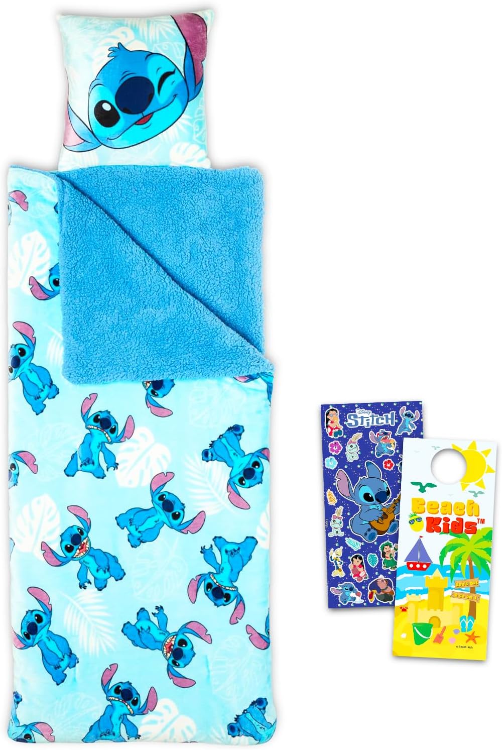 Juego de saco de dormir Stitch \u2013 Paquete con bolsa de dormir D...