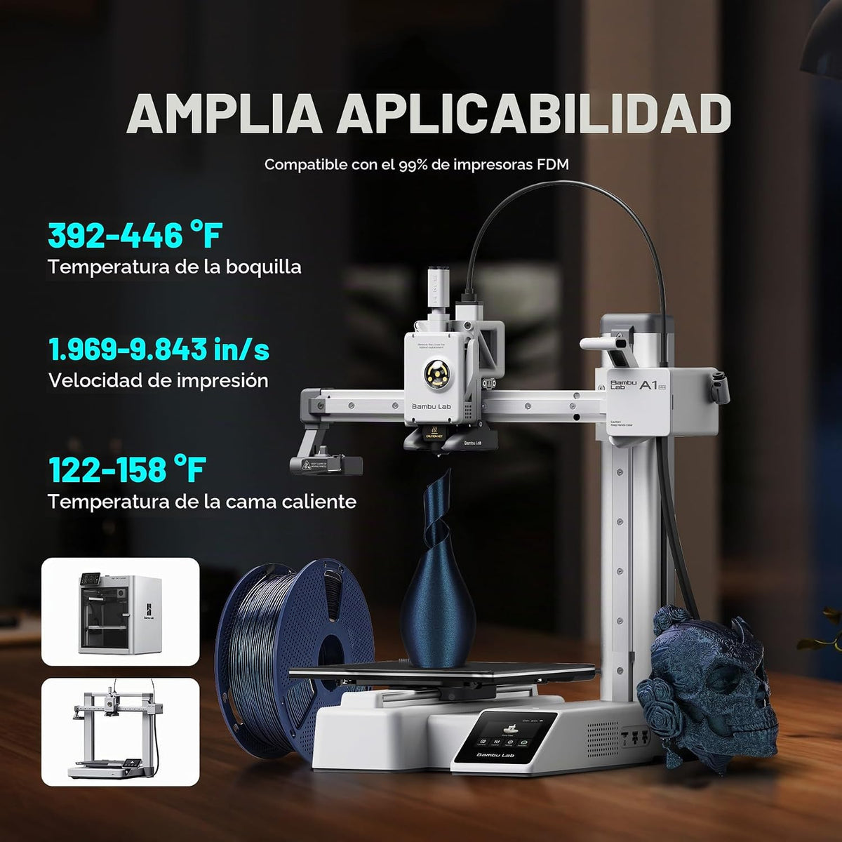 SUNLU Filamento de impresora 3D de ácido poliláctico para galaxia |...