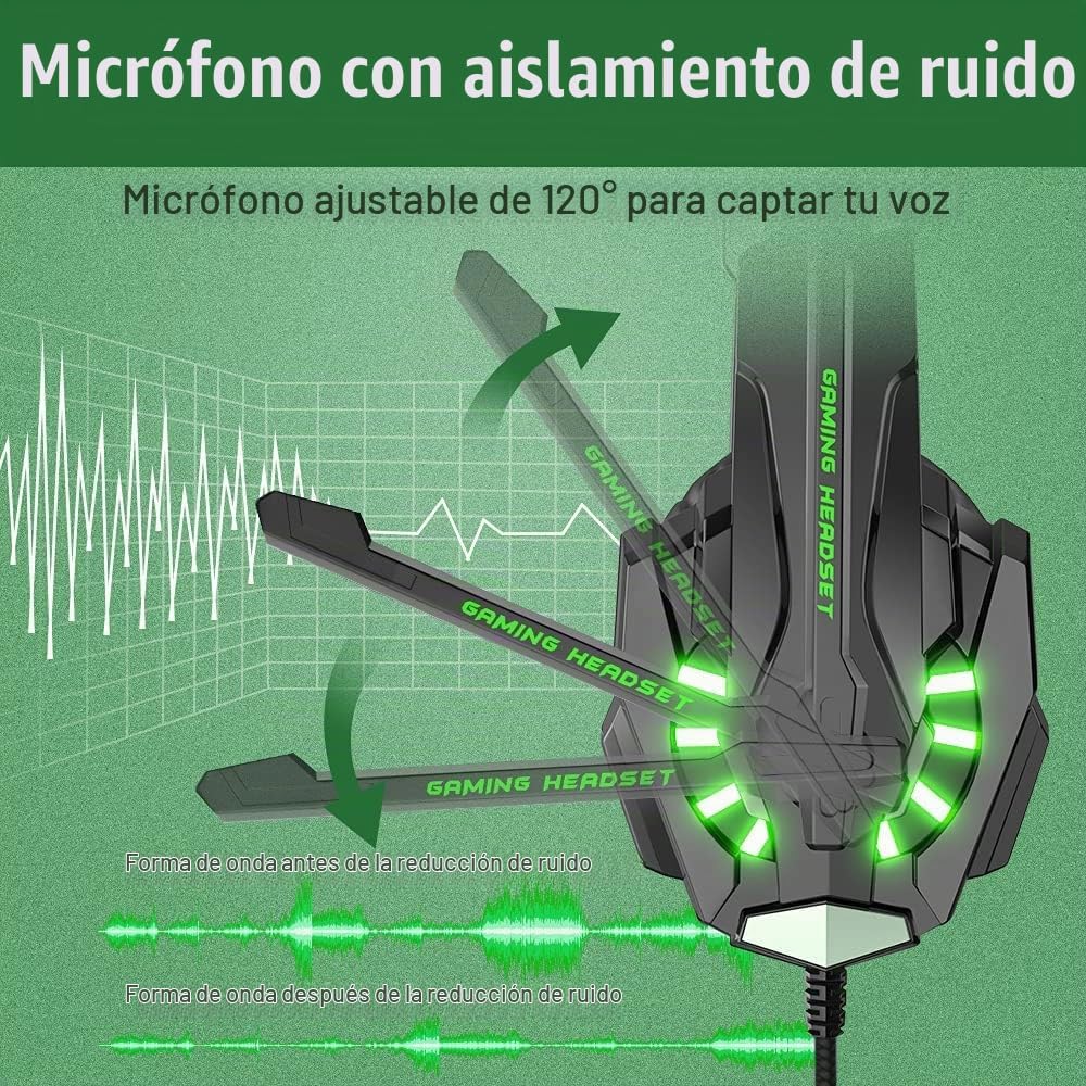 BENGOO G9000 - Auriculares de juego estéreo para PS4, PC, Xbox One,...
