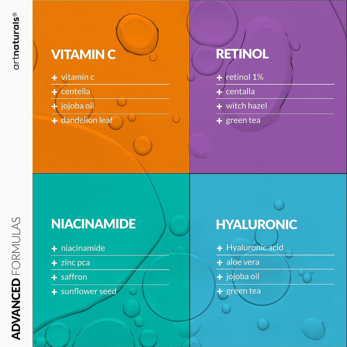 Juego de suero de vitamina C para el cuidado de la piel de 4 piezas...