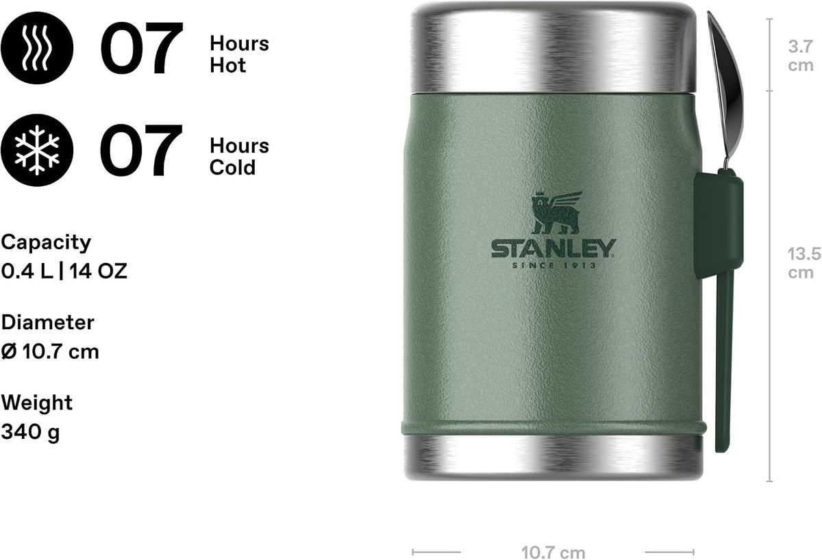 Stanley Classic Legendary Tarro de Comida de 0.4L con Spork - Manti...