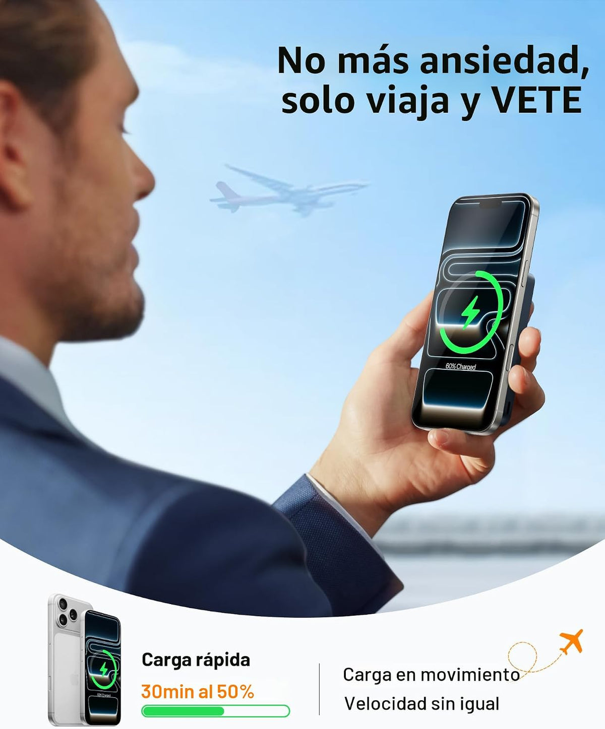 TORRAS - Cargador portátil para iPhone 18 Pro Max, banco de energía...