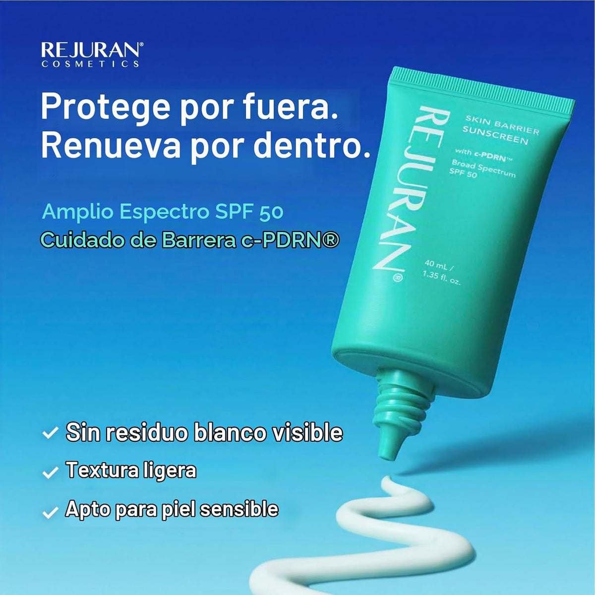 Protector solar REJURAN Skin Barrier SPF 50, protector solar diario...