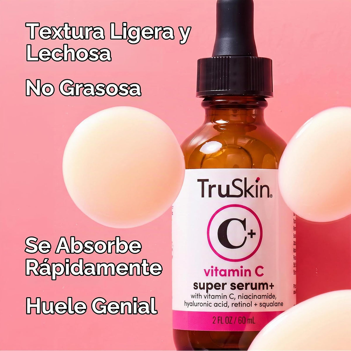 TruSkin - Suero de vitamina C+ para rostro con retinol y niacinamid...