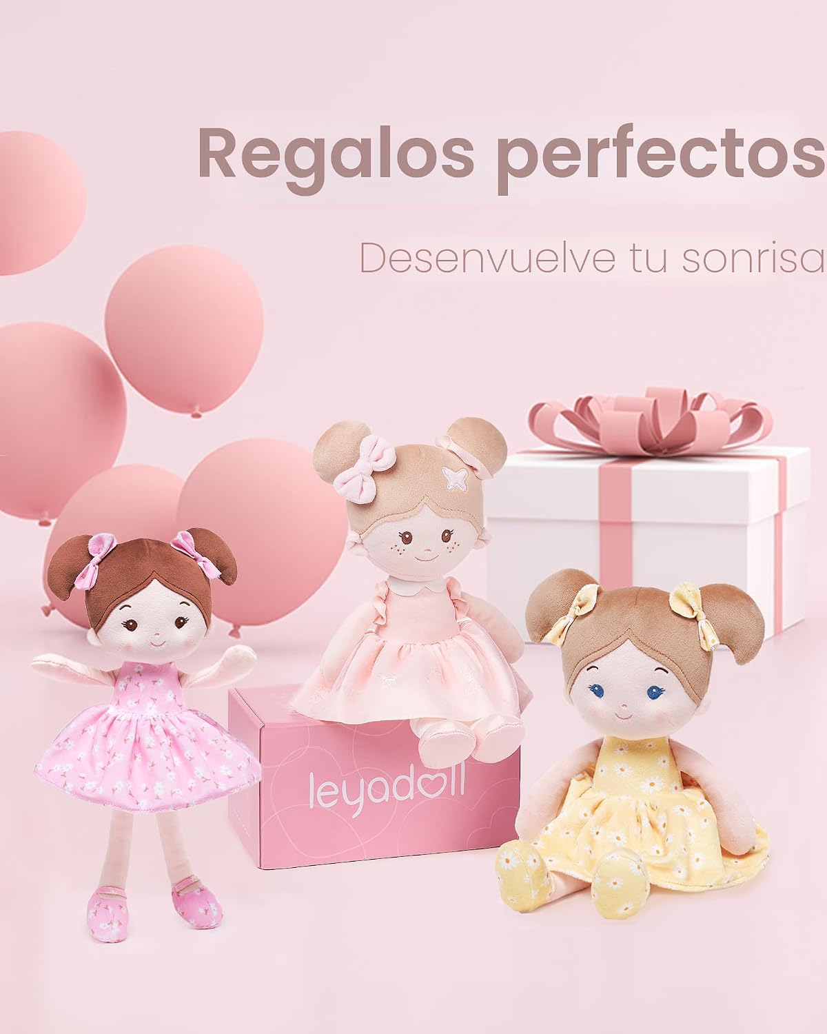 LeyaDoll Muñeca de felpa suave de 12 pulgadas, primera muñeca de tr...