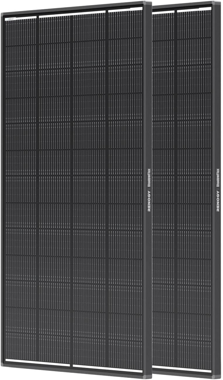 Renogy Panel solar de 400W ShadowFlux, célula solar de alta eficien...