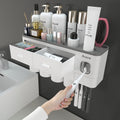 iHave Soportes para cepillos de dientes montados en la pared con |...