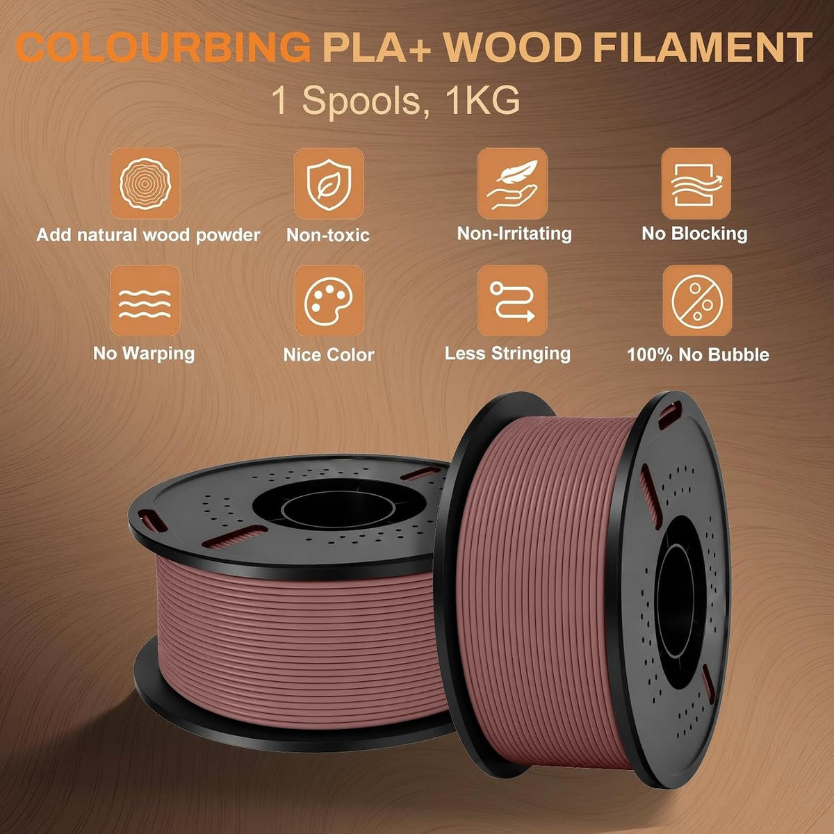 Colourbing - Filamento de impresión 3D PLA-SINGLE01