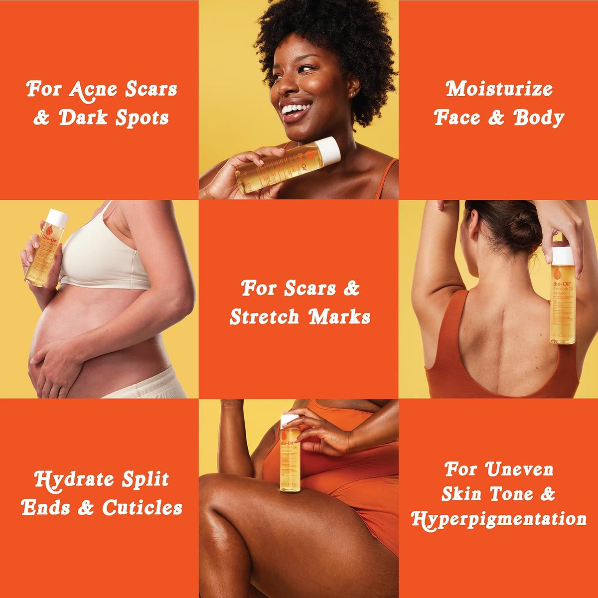 Suero de aceite corporal sin fragancia Bio-Oil para cicatrices y es...