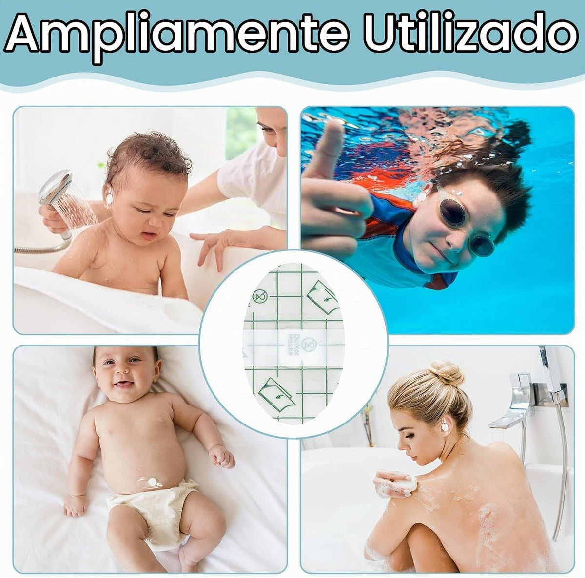 Cubiertas para los oídos para la ducha, calcomanías de natación | L...