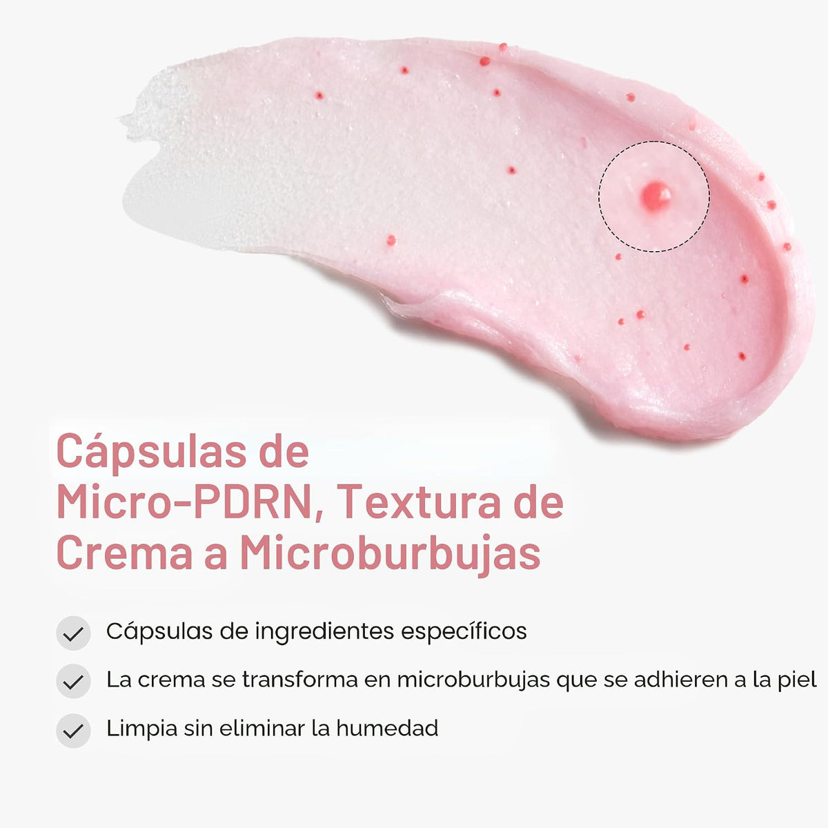 medicube Limpiador facial PDRN Pink Glutatión Cápsula Espuma Limpia...