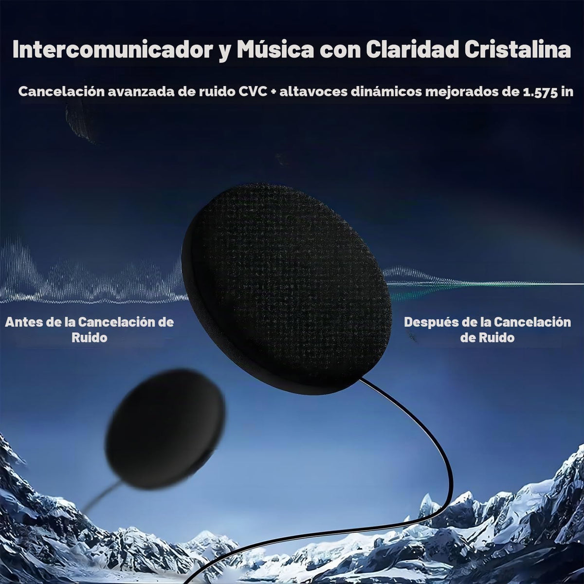 Fodsports FX6 - Auriculares Bluetooth para motocicleta, intercomuni...