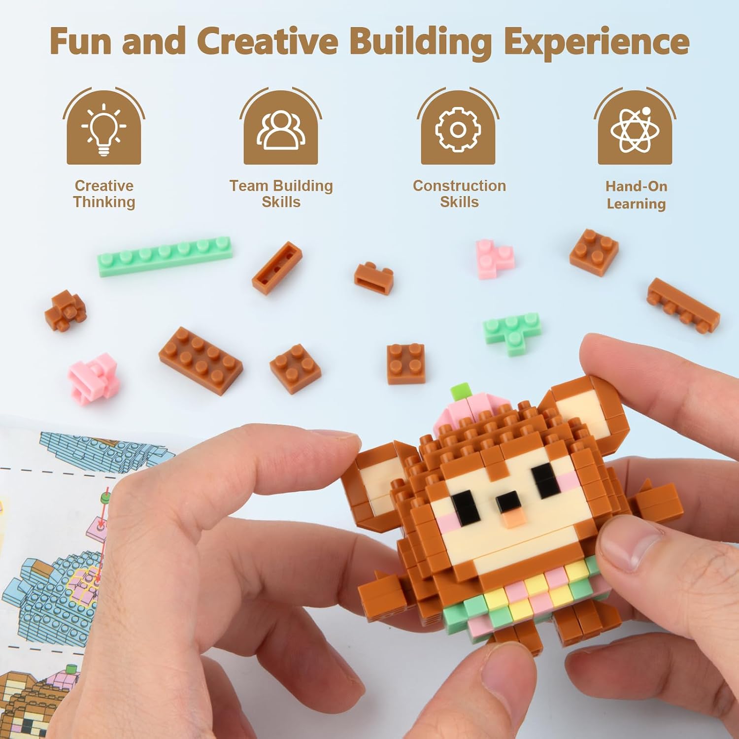 IBLOTIME Micro Juegos de Bloques de Construcción Pascua Paquete de...
