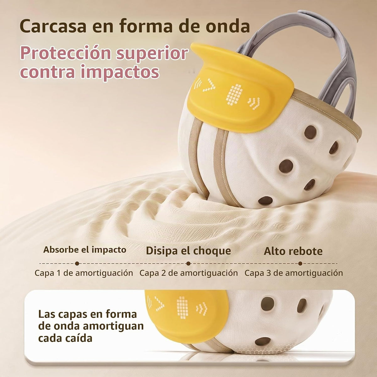 Buoydas Casco protector de cabeza de bebé, protector de cabeza de b...