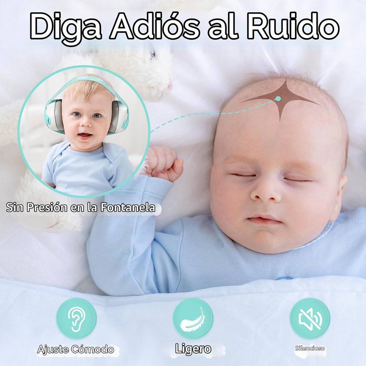 YomauiYee Auriculares para bebé, protección de oído infantil con ca...