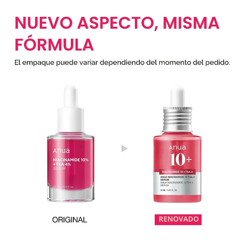 ANUA Suero de Niacinamida 10 + TXA 4, Ácido Hialurónico, Ácido Tran...