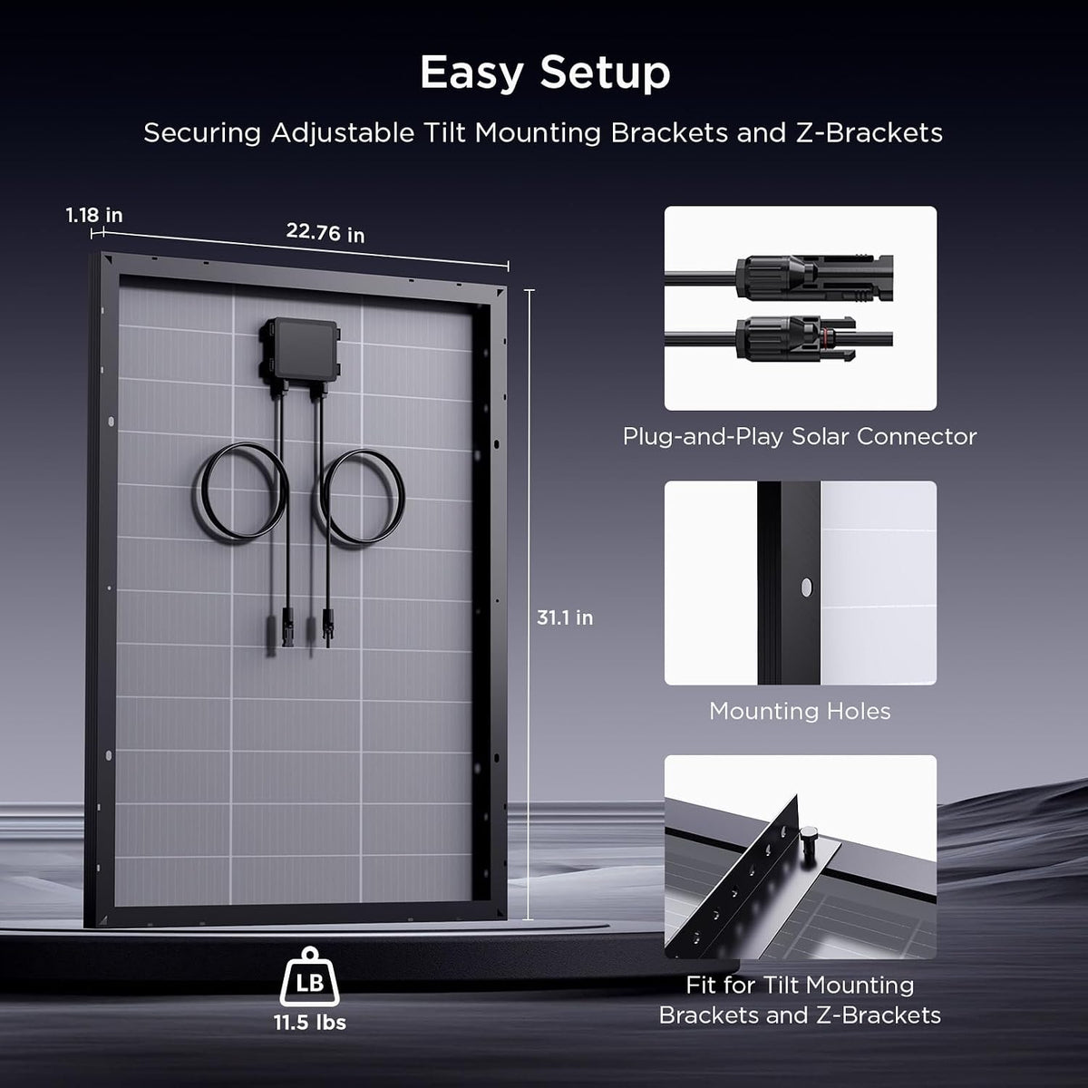 Callsun N-tipo 16BB panel solar de 400 vatios, 4×100W paneles solar...