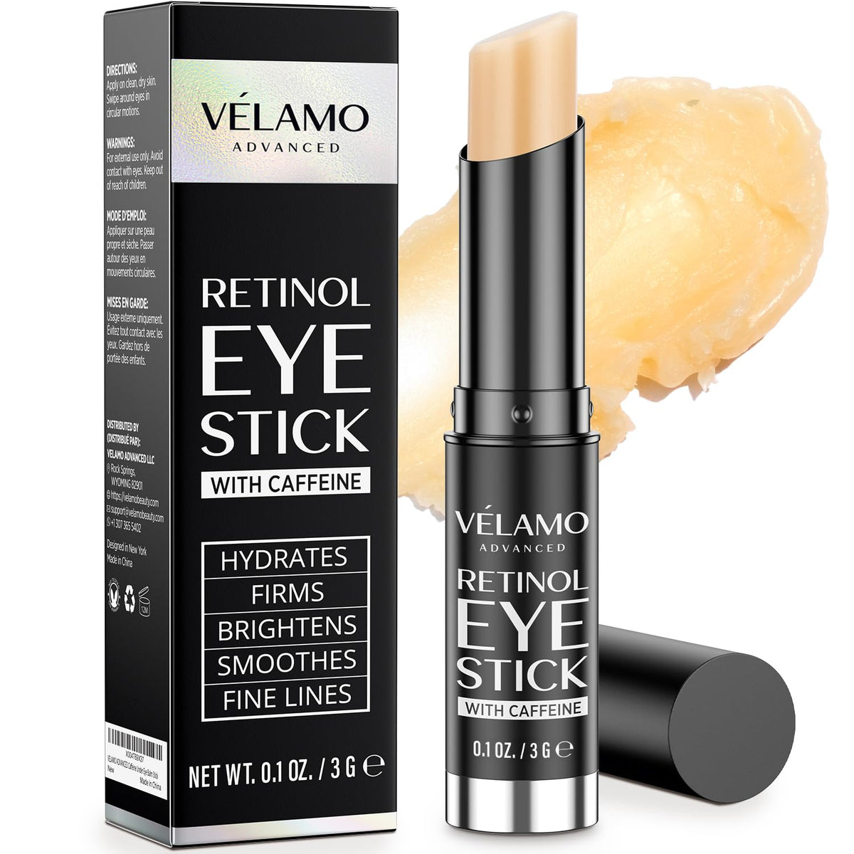 VELAMO ADVANCED Retinol Eye Stick: Crema de ojos de retinol para oj...