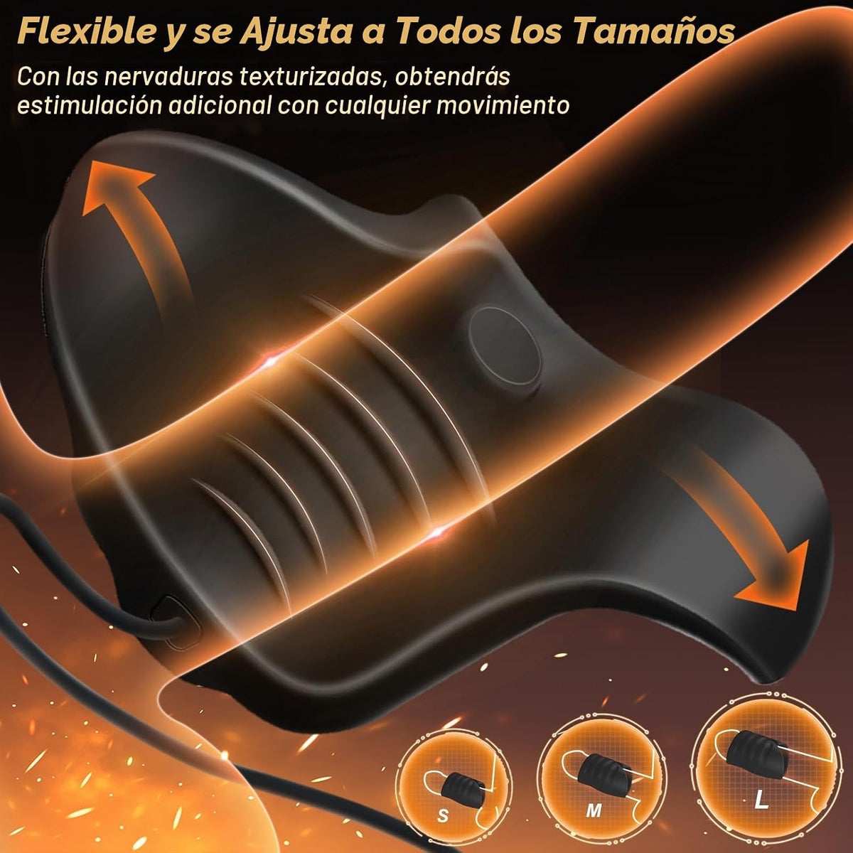 Juguetes sexuales masculinos para hombres Vibrador, 9 vibrador elás...