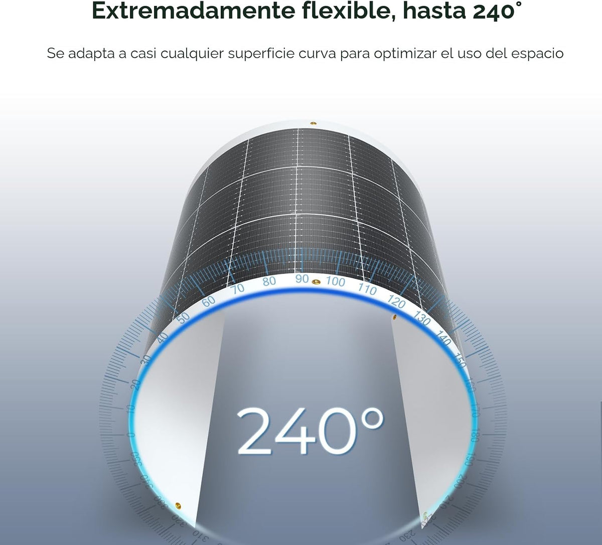 Renogy - Panel solar flexible de 100 vatios, 12 voltios, monocrista...