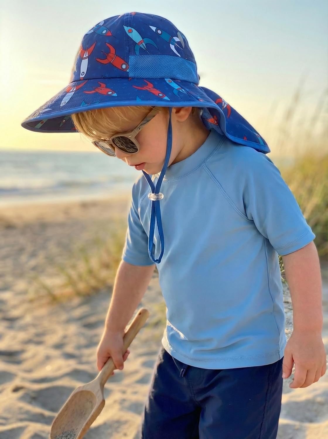 WINTOJO Sombrero de sol para niños pequeños, sombrero de pescador U...