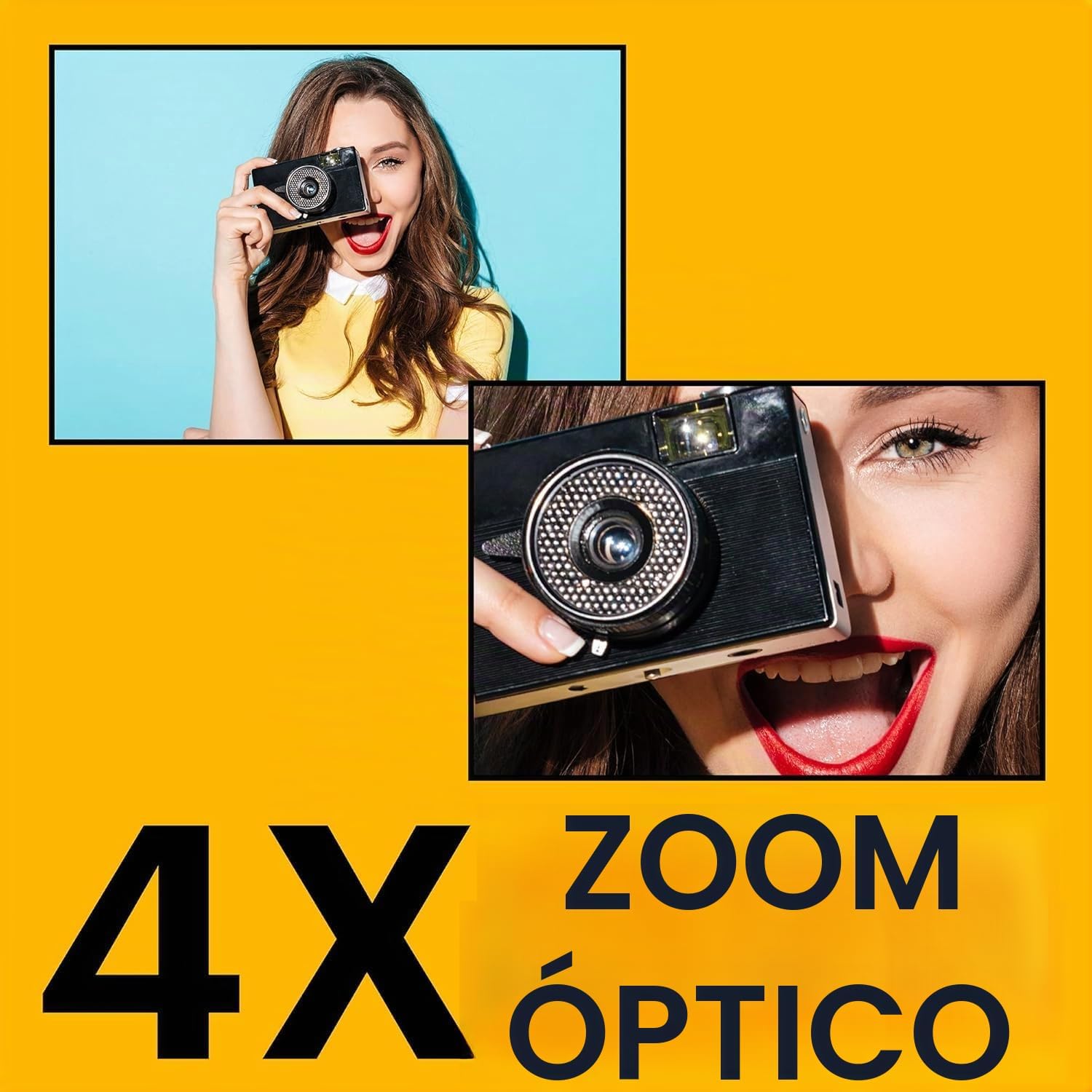 KODAK PIXPRO FZ45 - Cámara digital compacta de 16 MP, zoom óptico 4...