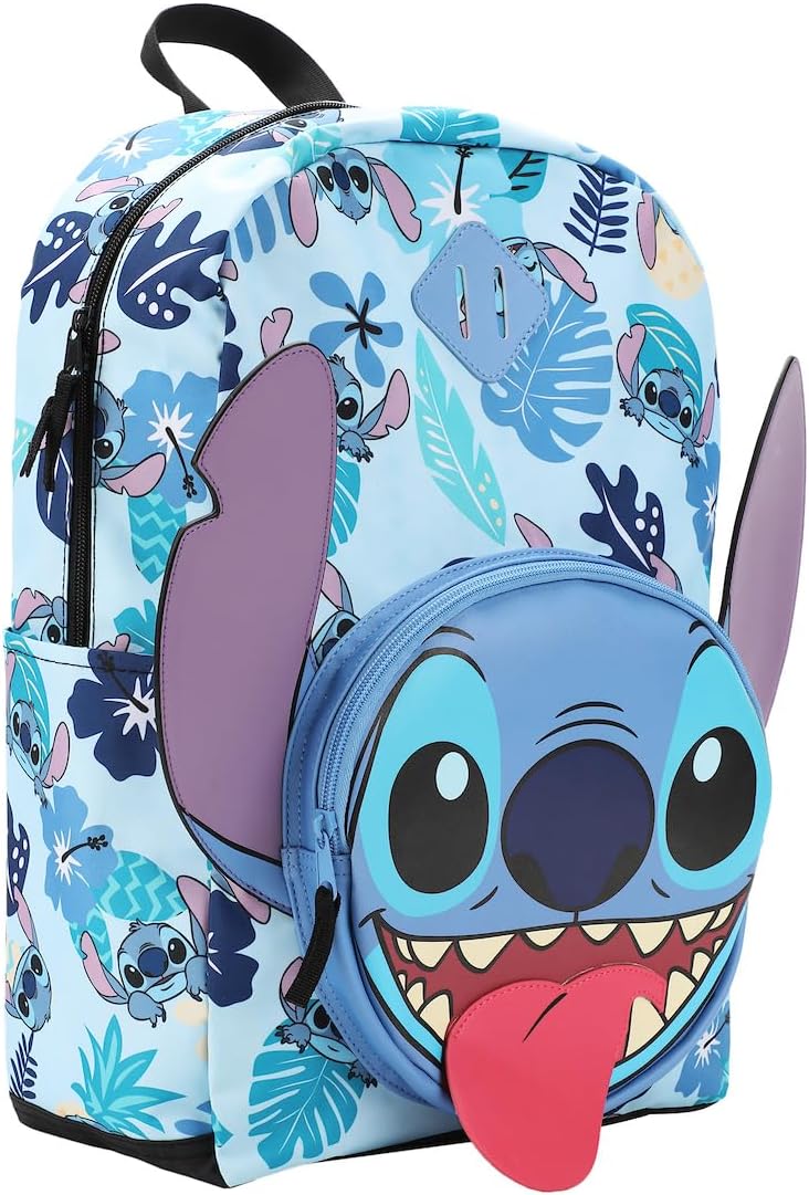 Mochila Disney Stitch Personaje 3D 17"
