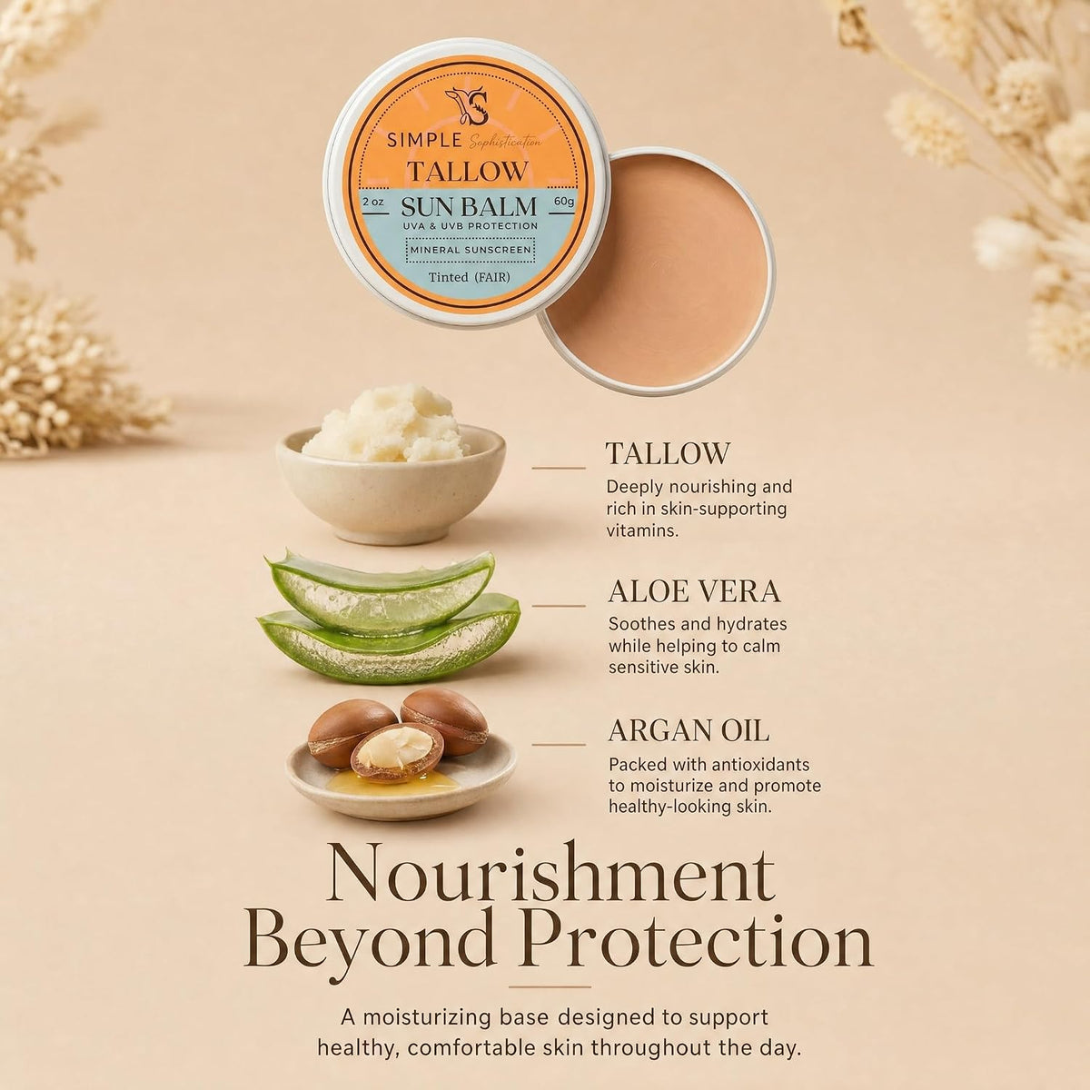 Protector solar mineral tintado SPF 50+ para cara, no nano óxido de...