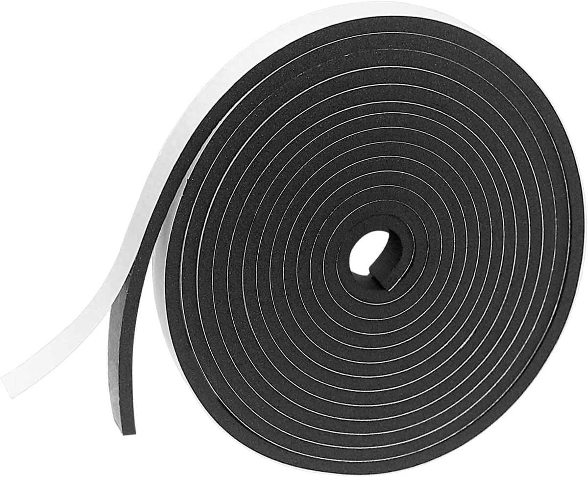 Cinta aislante de espuma autoadhesiva, 1\/2 pulg. x 1\/8 pulg. x 49...