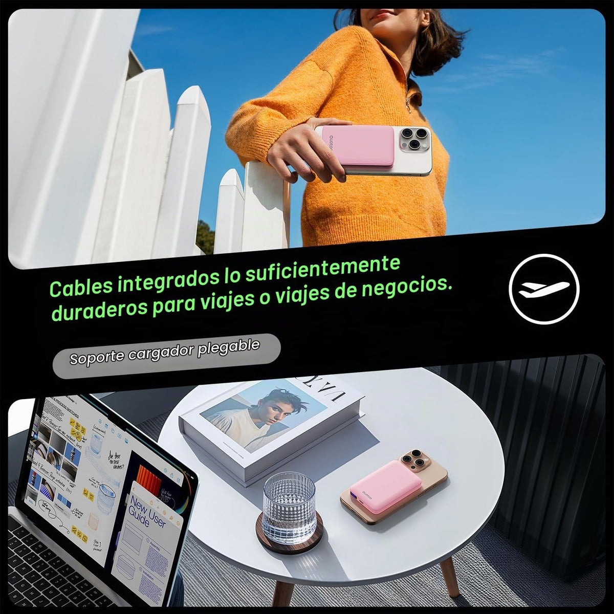 para el cargador portátil Magsafe, banco magnético delgado de la en...