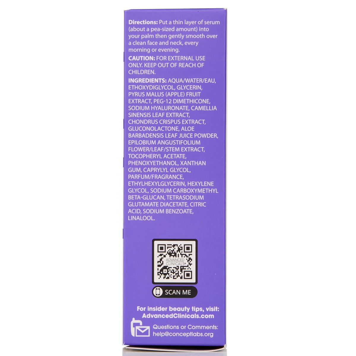 Advanced Clinicals - Suero de ácido hialurónico para la cara | Prod...