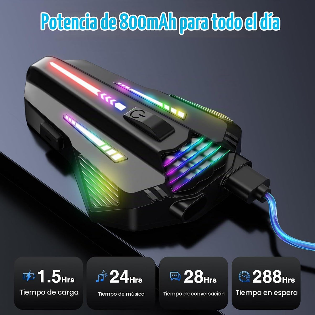Auriculares Bluetooth para casco de motocicleta, altavoces de casco...