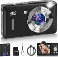 Cámara digital para niños, FHD 1080P 44MP Cámara digital de punto y...
