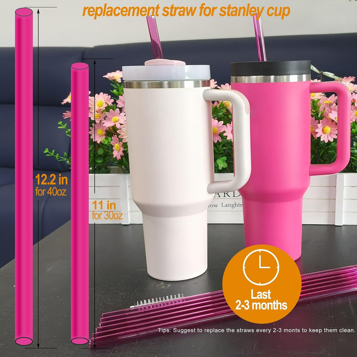 Paquete de 6 popotes de repuesto para vaso Quencher Stanley de 30 o...