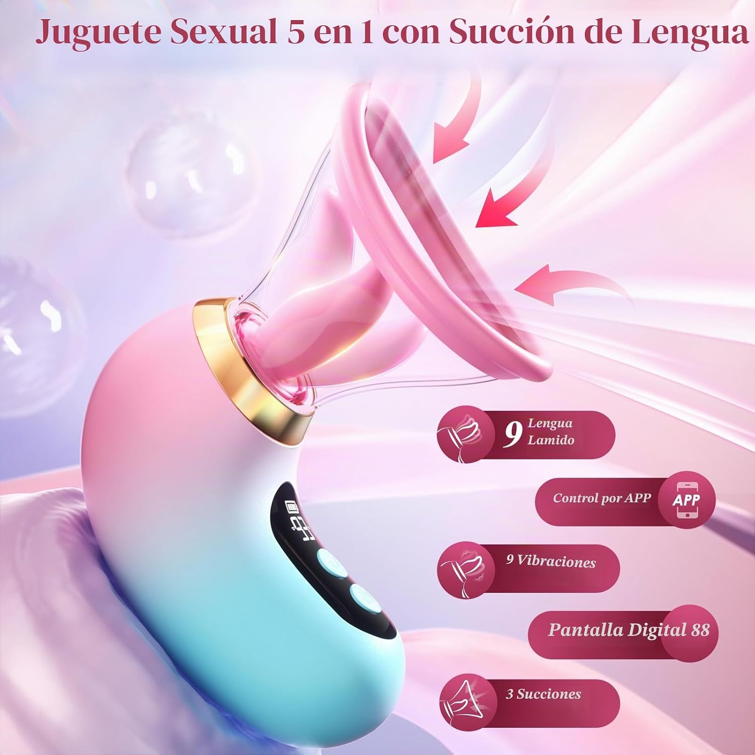 Gasevimo Juguetes para adultos, vibrador de juguete rosa \u2013 Jug...