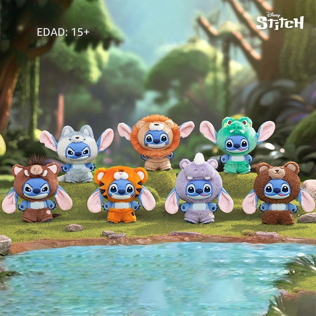 MINISO Disney Stitch Wild Animal Series - Caja sorpresa de vinilo c...