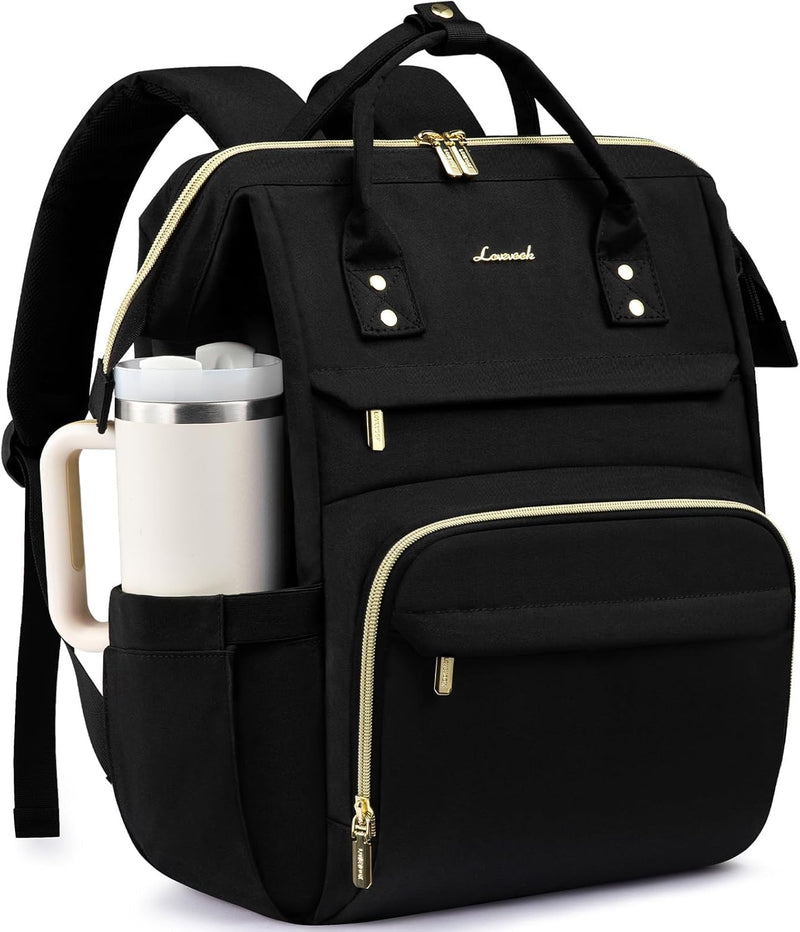 LOVEVOOK - Mochila de computadora portátil para mujer con bolsillo...