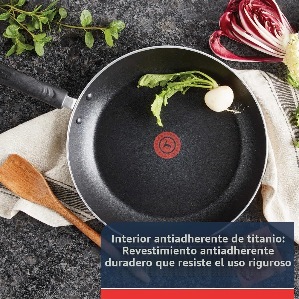 T-fal Experience Juego de sartenes antiadherentes 3 piezas, 8, 10.2...