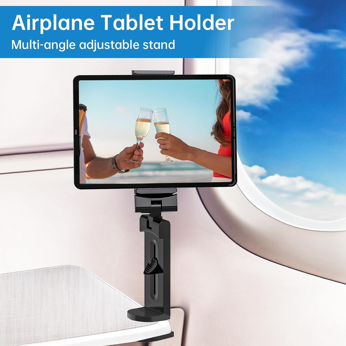 Elokipoe Soporte universal para tableta de avión, soporte de viaje,...