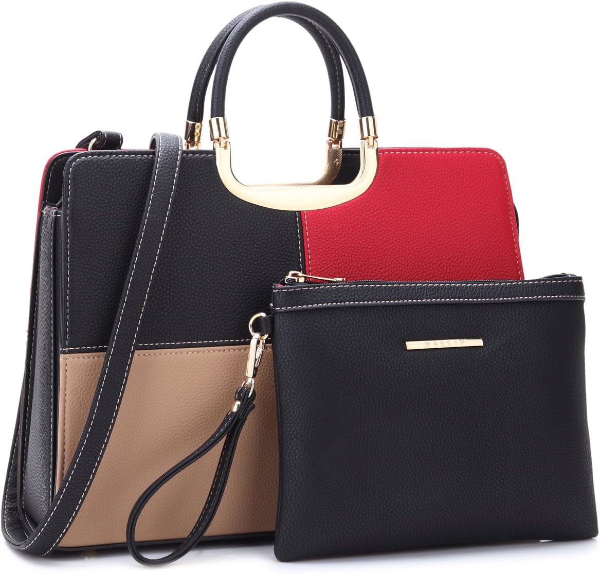 Bolso de mano para mujer con asa superior, bolso de hombro, bolso t...
