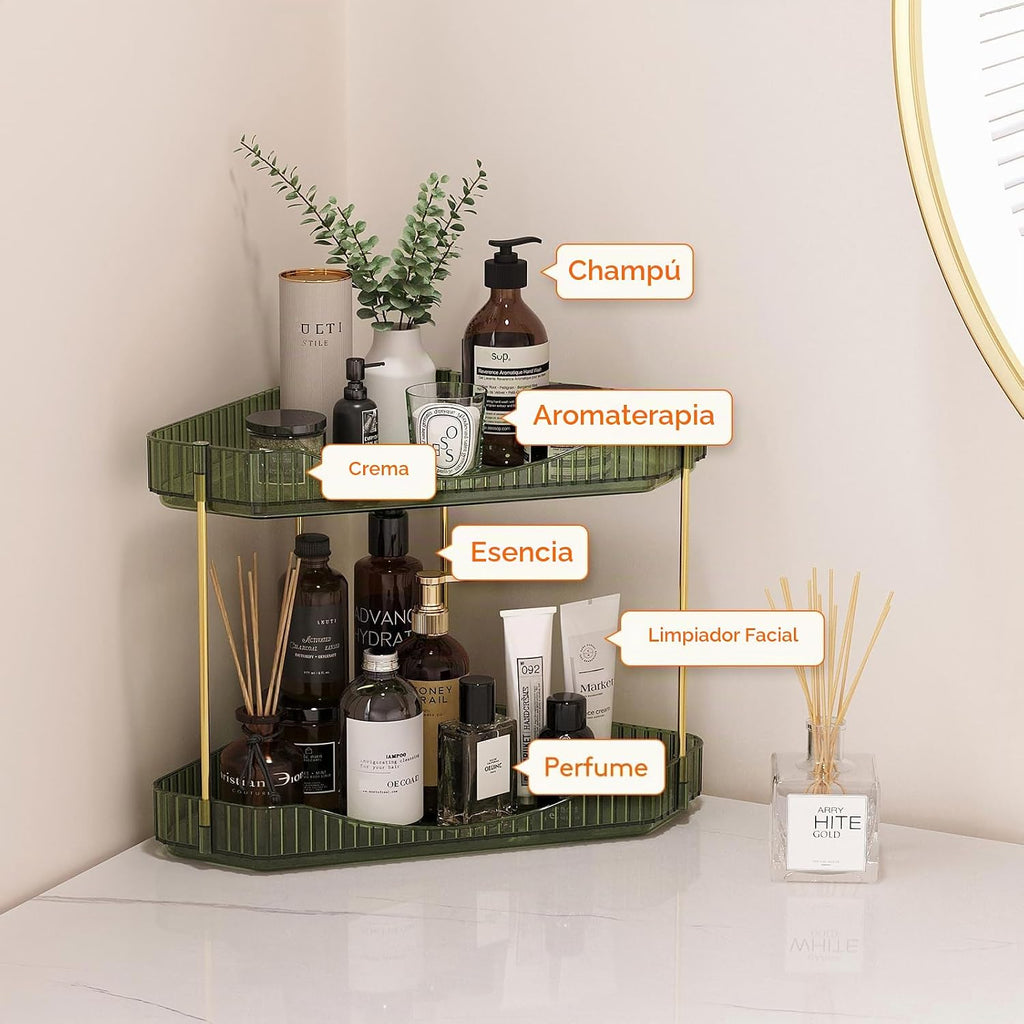 Lifewit Organizador de Esquina de 2 Niveles para Encimera de Baño,...
