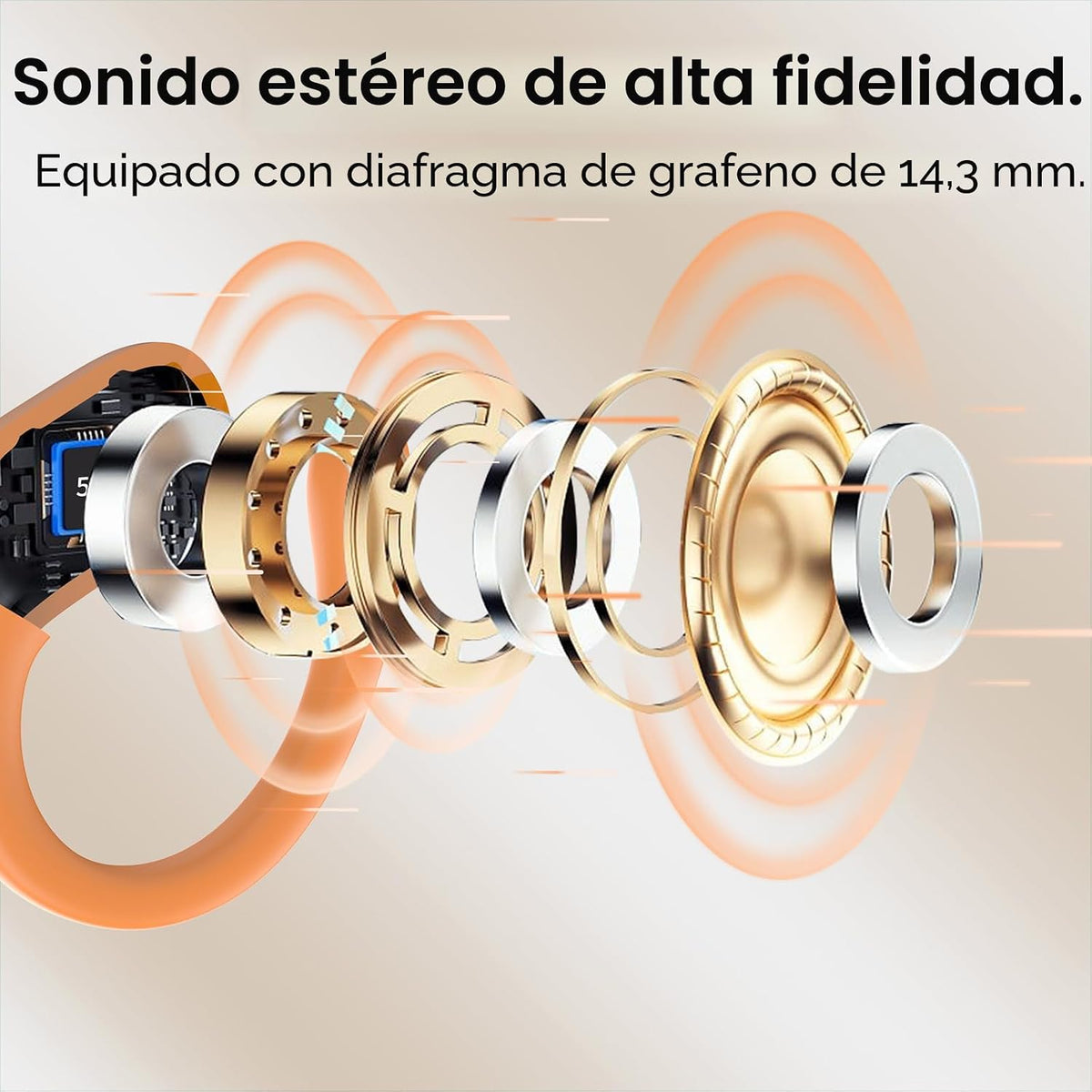 Aptkdoe Auriculares inalámbricos 75H Bluetooth 5.4 Auriculares depo...