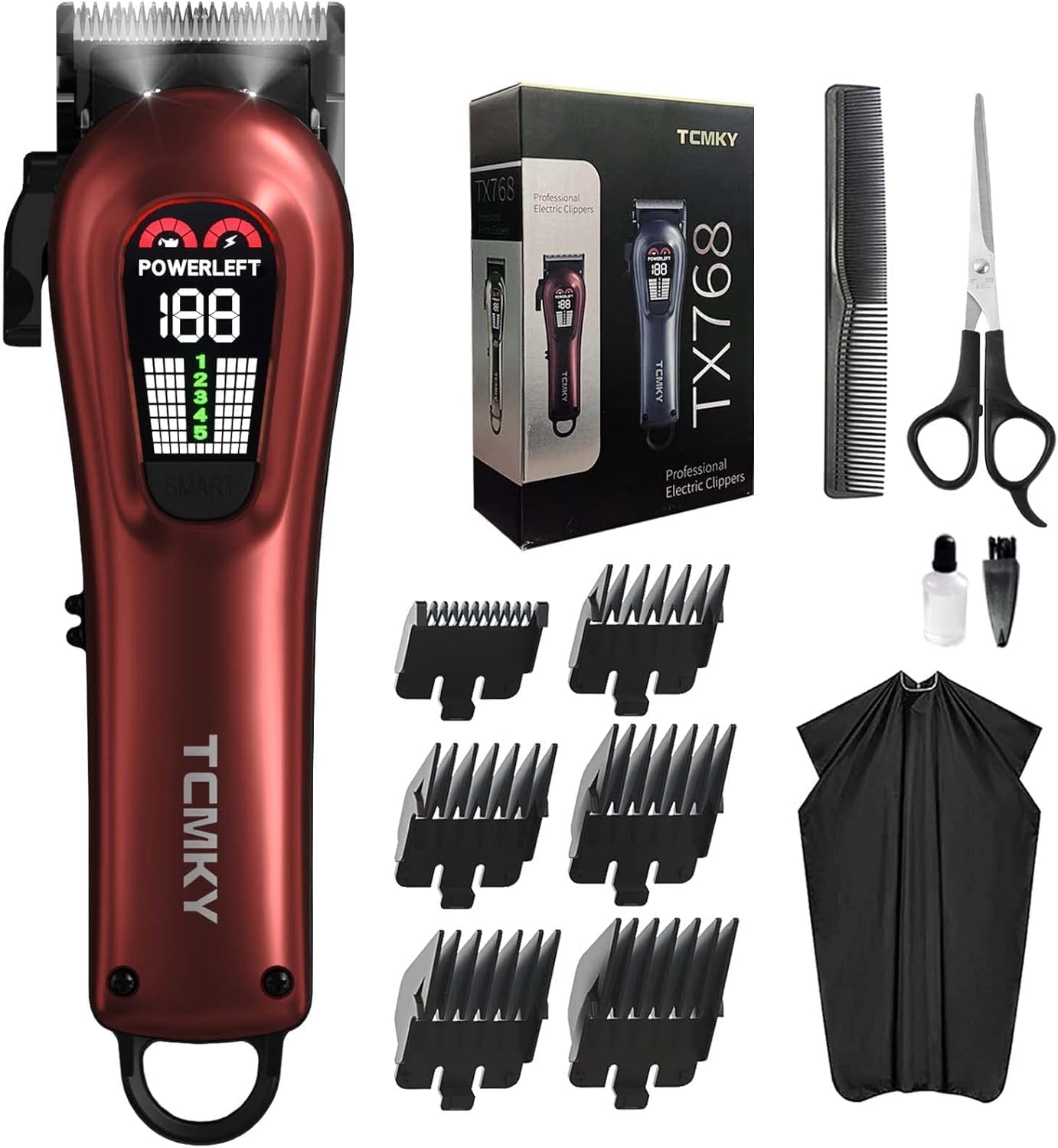 TCMKY - Cortapelos para hombres profesionales, cortapelos para homb...