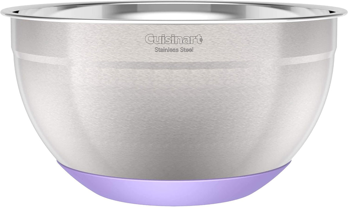 Cuisinart Tazones de mezcla de acero inoxidable de 3 piezas con bas...