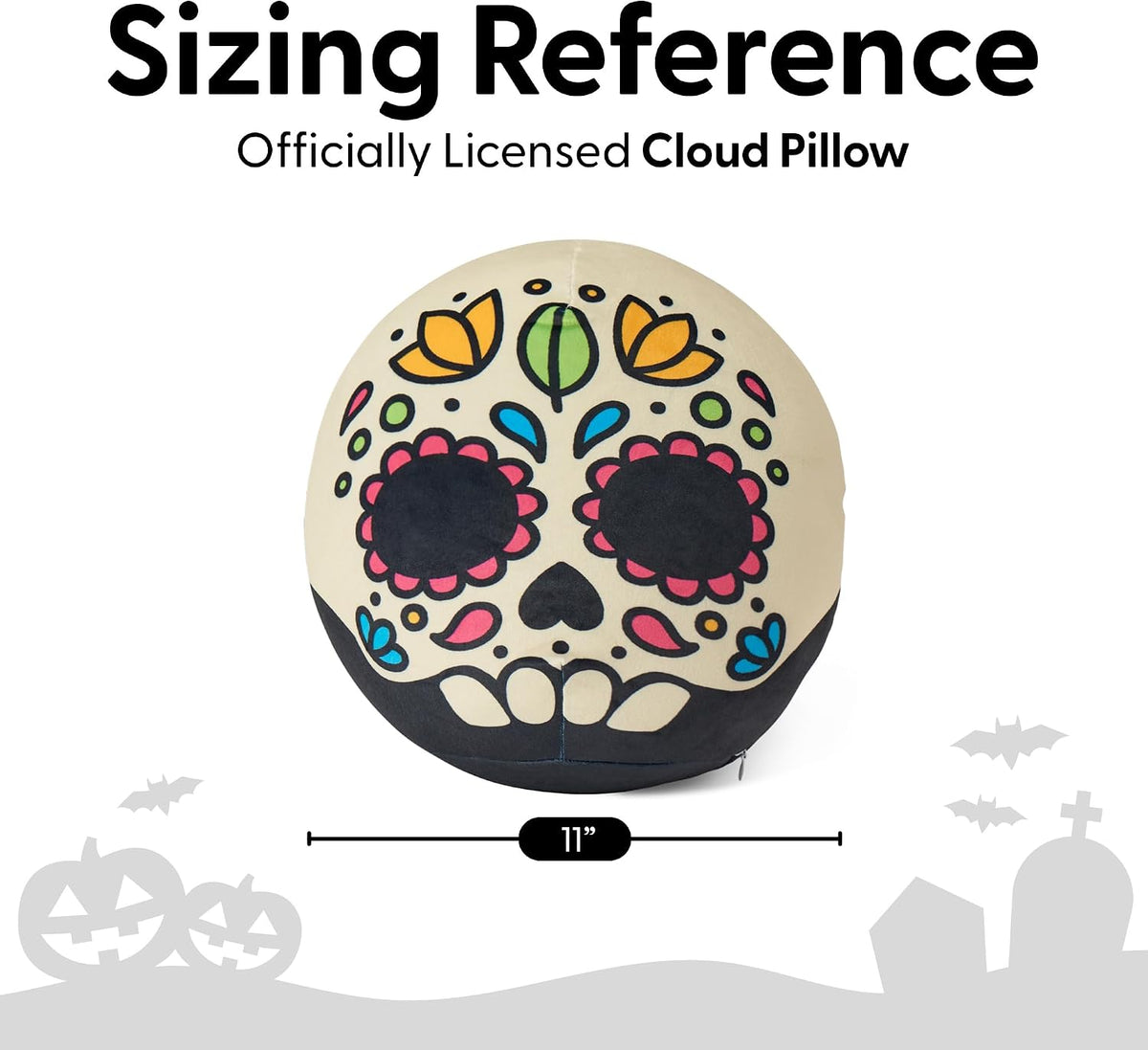 Northwest Almohada de viaje de nube de calavera de azúcar de Hallow...