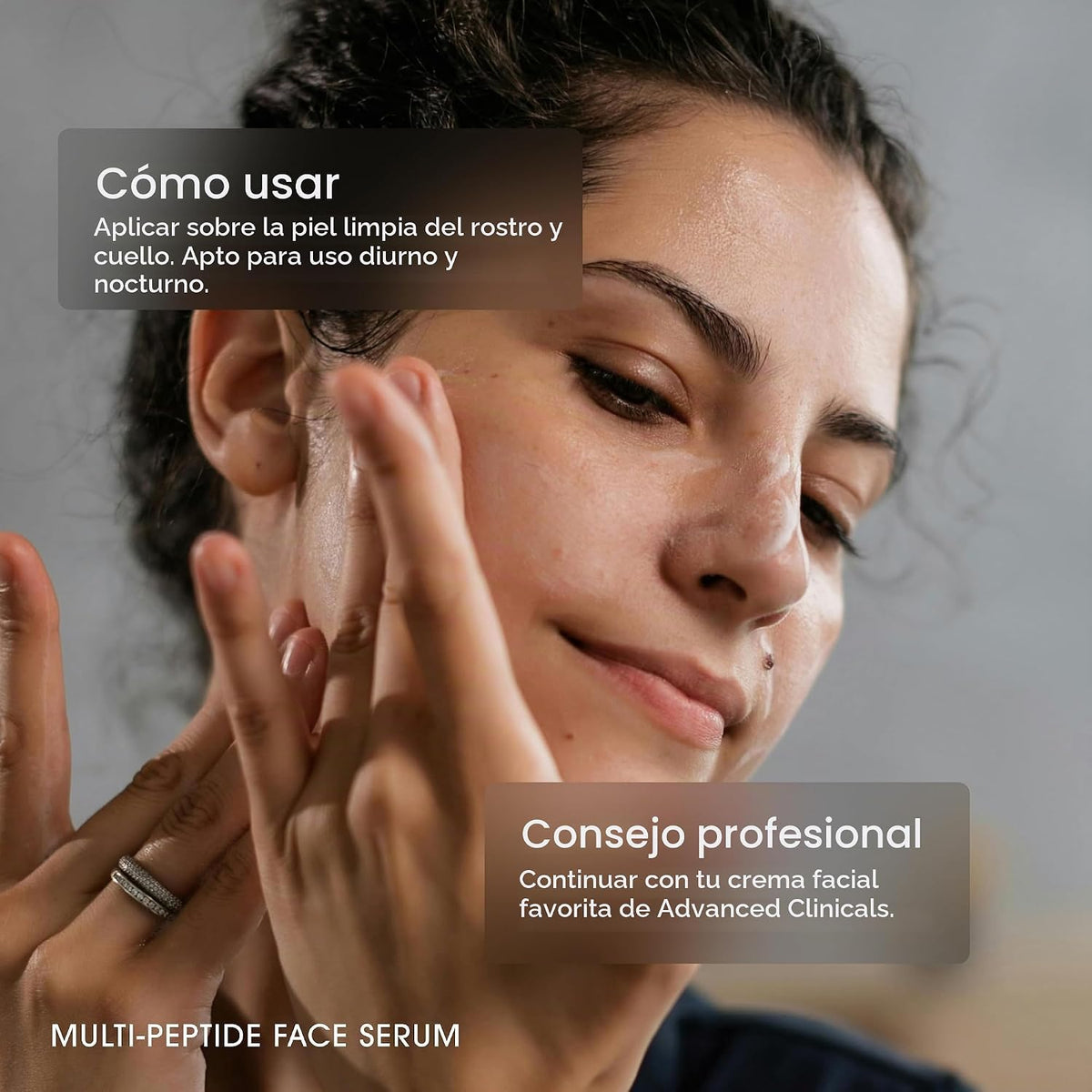 Advanced Clinicals Suero facial hidratante de ácido hialurónico + s...