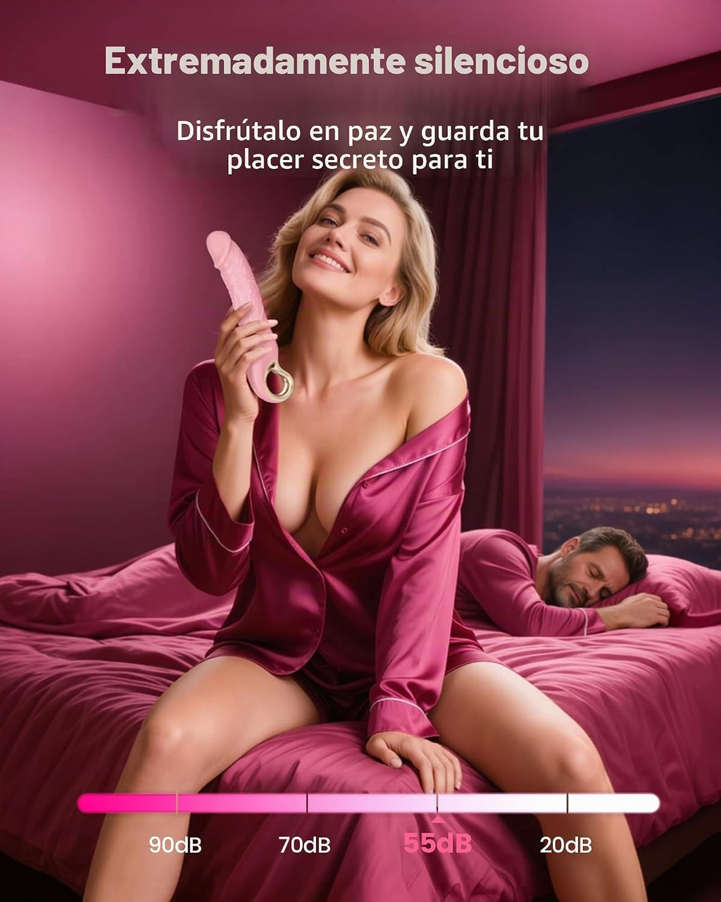Consolador de empuje vibrador juguetes sexuales, consolador de punt...