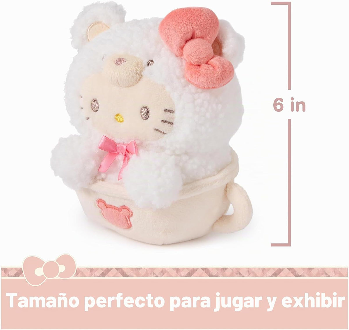 GUND Sanrio Hello Kitty - Juguete de peluche de 6 pulgadas con traj...