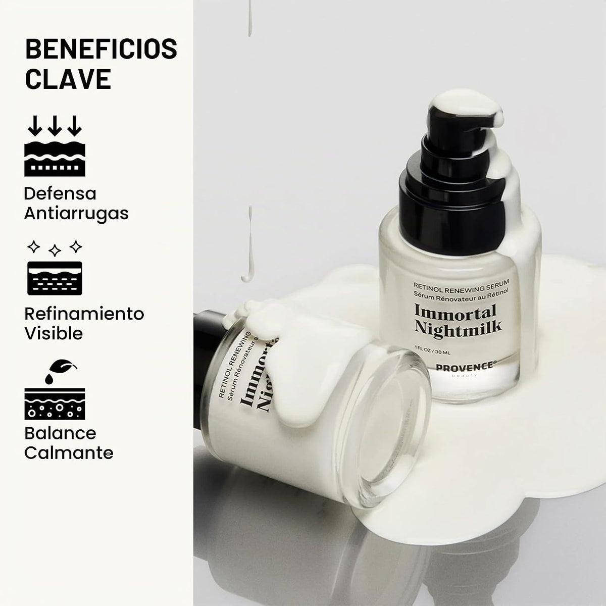 Provence Beauty Suero facial renovador de retinol Immortal Nightmil...